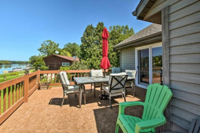 Family Home with Deck, Yard, Dock on Rock River
